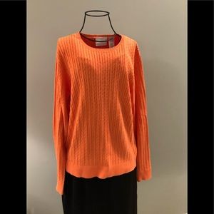 Liz Claiborne XL Orange Summer light weight sweater.